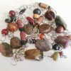Halsband silverwire mixade pärlor övervägande turmalin