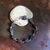 Armband silverwire och lavastenar